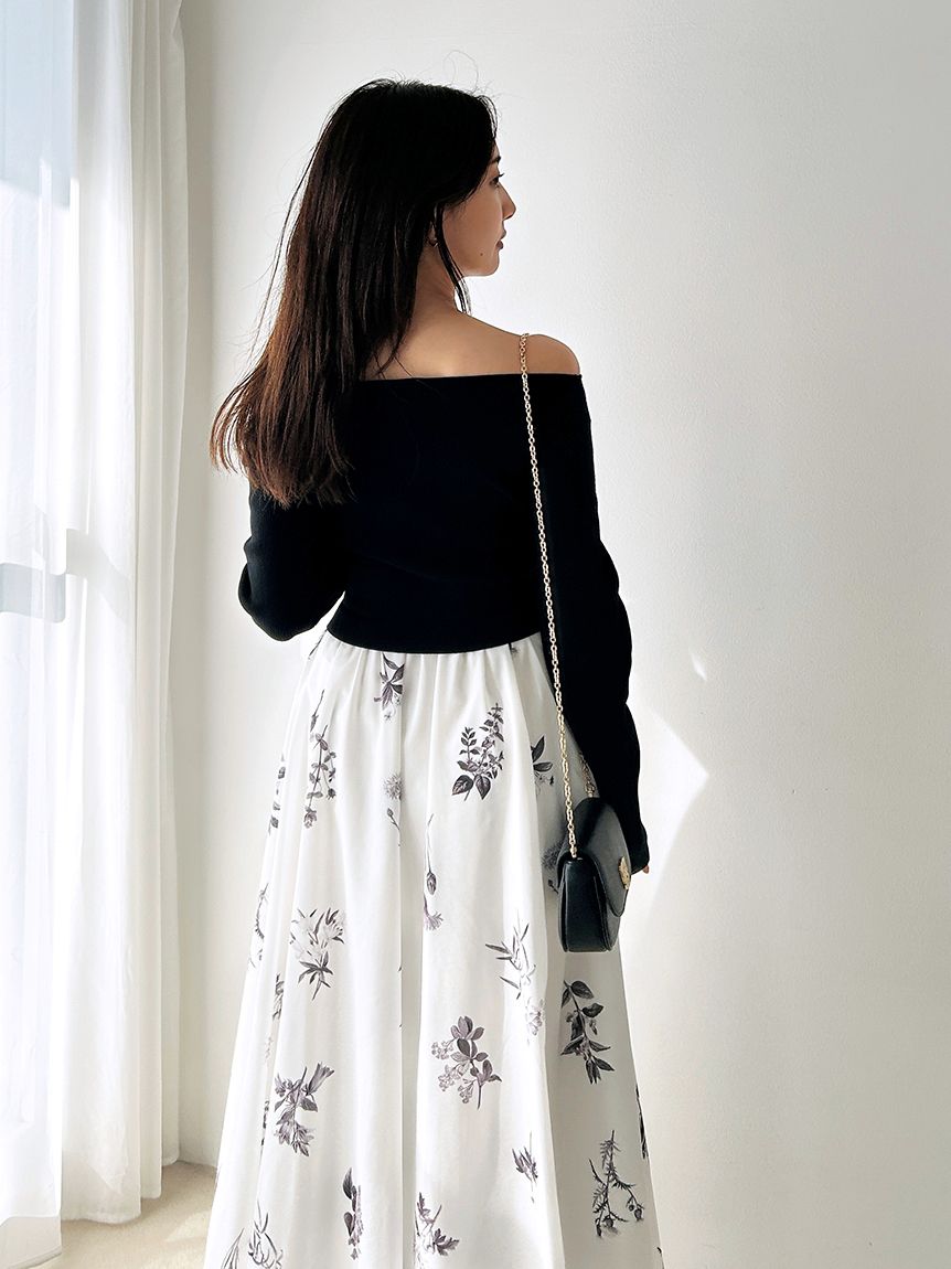 ニットドッキングワンピース(マキシ・ロングワンピース)｜ワンピース