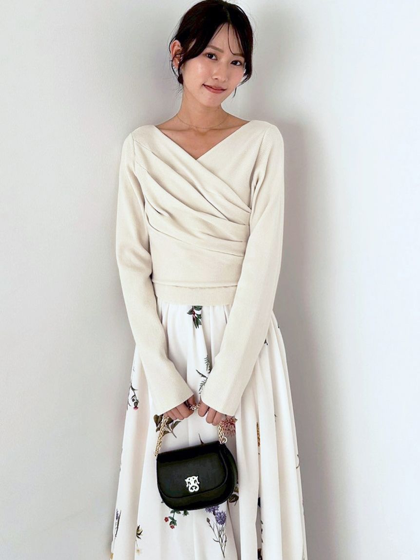 ニットドッキングワンピース(マキシ・ロングワンピース)｜ワンピース