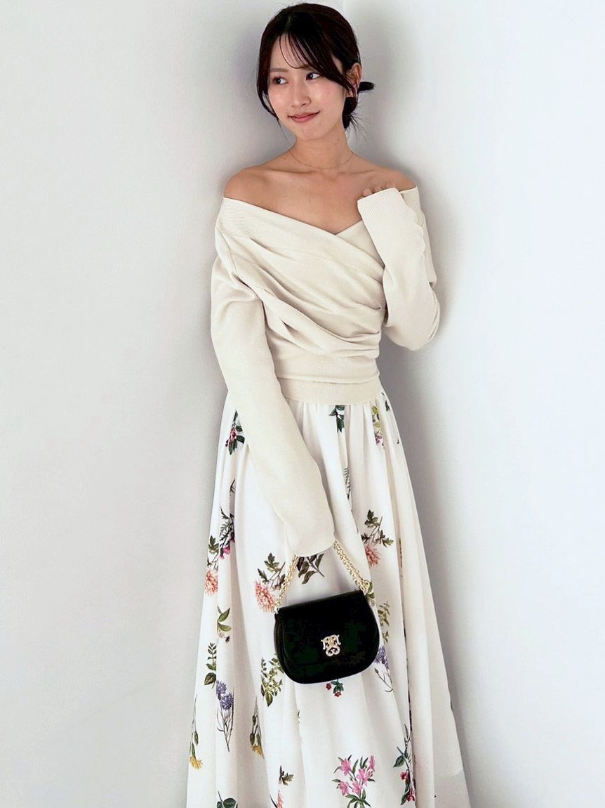 ニットドッキングワンピース(マキシ・ロングワンピース)｜ワンピース