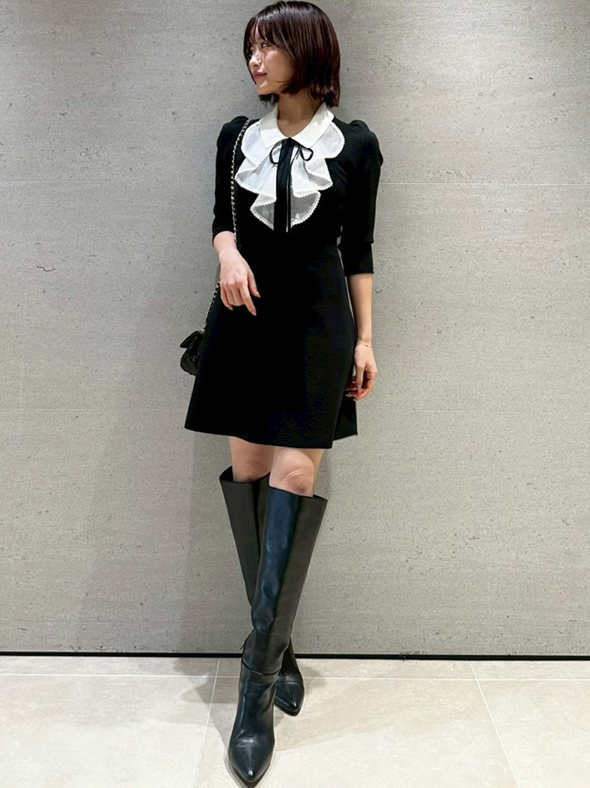 ラッフルミニニットワンピース(ミニワンピース)｜ワンピース｜SNIDEL