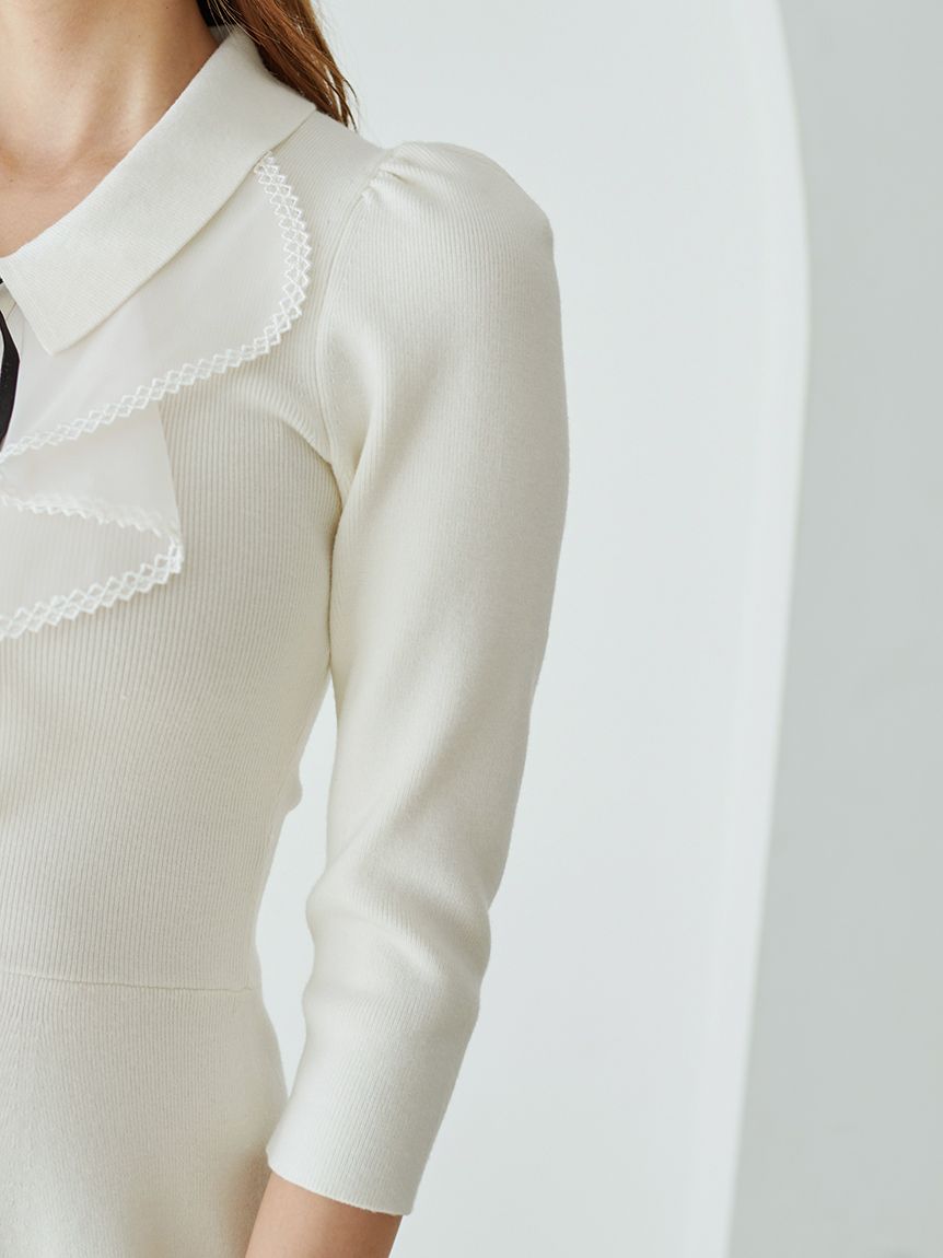 ラッフルミニニットワンピース(ミニワンピース)｜ワンピース｜SNIDEL