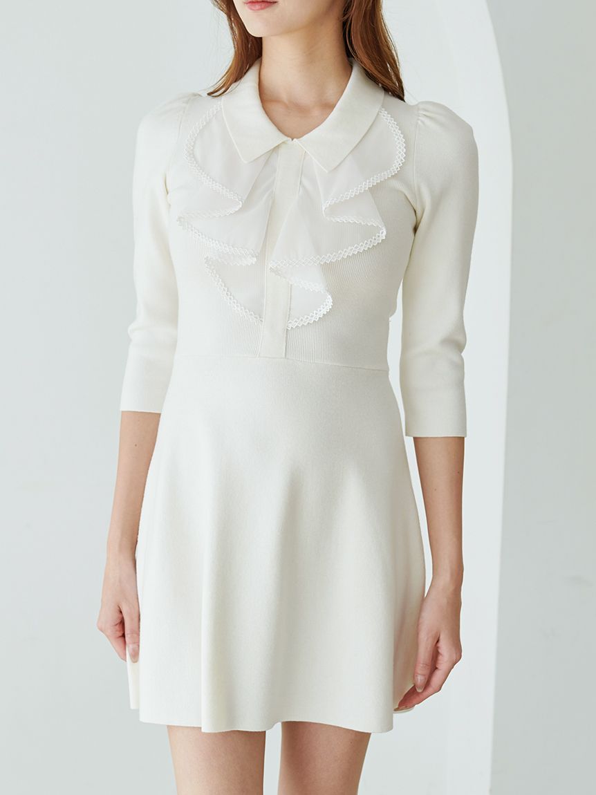 ラッフルミニニットワンピース(ミニワンピース)｜ワンピース｜SNIDEL