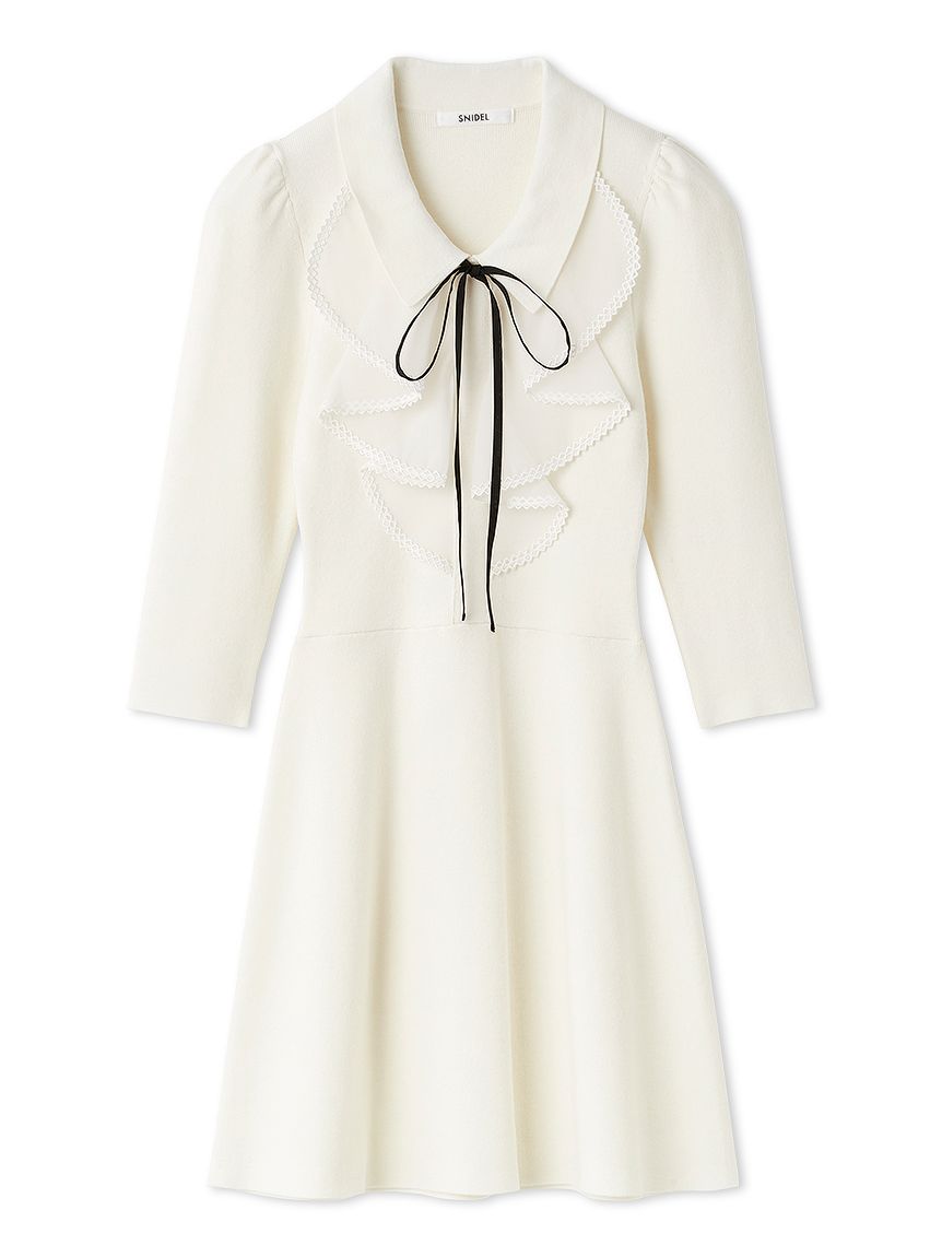 ラッフルミニニットワンピース(ミニワンピース)｜ワンピース｜SNIDEL