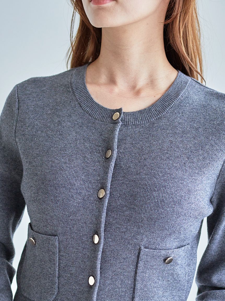 Sustainableニットカーデ×ティアードスカートセット(セットアップ