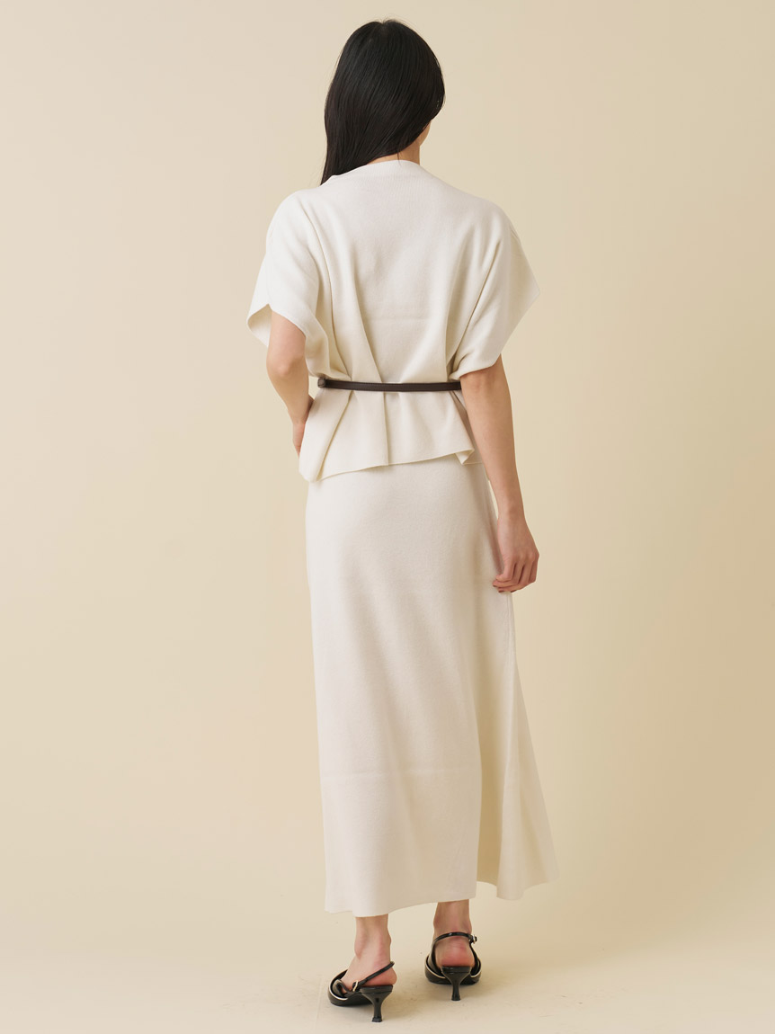 【専用】snidel セットアップ ベルト付きケープ風ニットアップ(セットアップ)｜ワンピース｜SNIDEL
