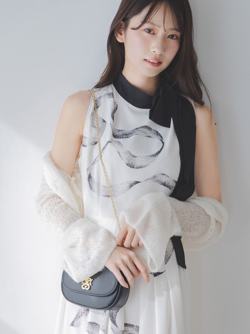 【WEB限定カラーあり】リボンディテールカーデセットワンピース SNIDEL｜【WEB限定カラーあり】リボンディテールカーデセット