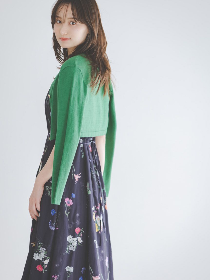 カーデセットフローラルプリントキャミワンピース(マキシ・ロング