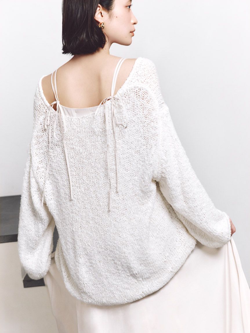 スラブニットセットワンピース(マキシ・ロングワンピース)｜ワンピース