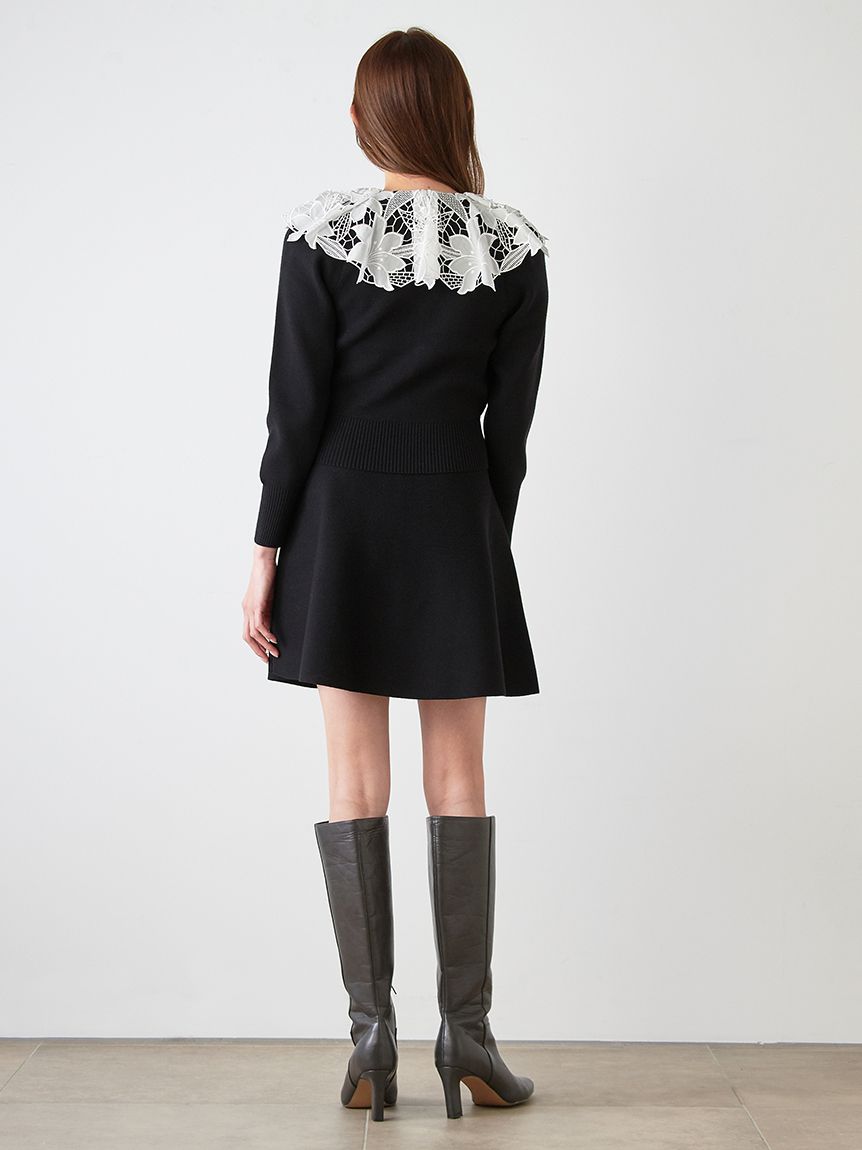 【なな】新品 snidel スナイデル タックミニワンピース NEW YEAR'S SPECIAL ITEM】ミニニットセット(トップス＆ボトムセット