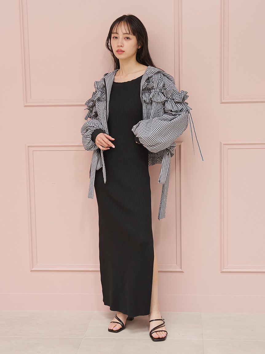 snidel ワンピース シンプルニットキャミワンピース(ロングワンピース)｜ワンピース