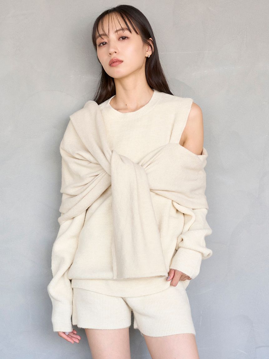 畦ニットショートパンツ(ショートパンツ)｜パンツ｜SNIDEL(スナイデル