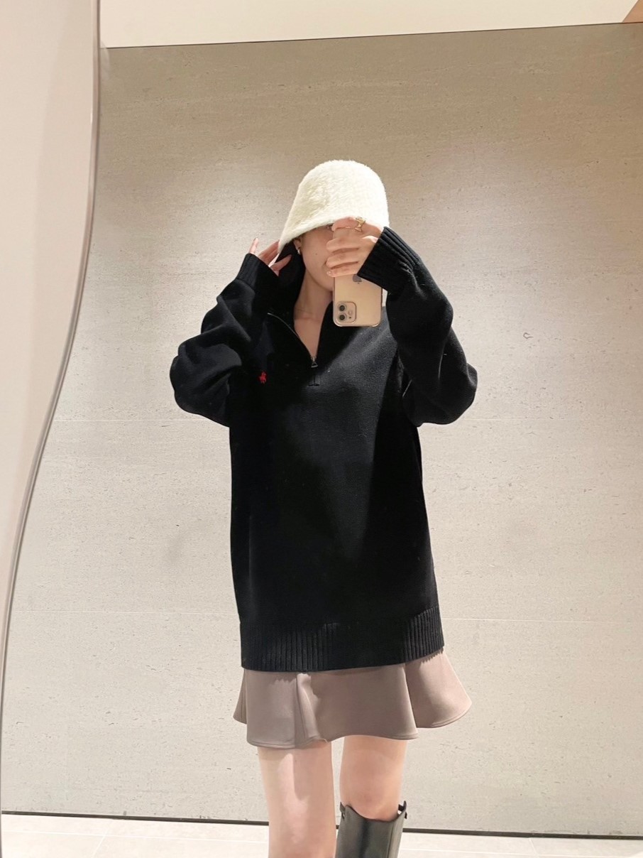 POLO RALPH LAUREN】ハーフジップニットプルオーバー(ニット POLO RALPH LAUREN】ハーフジップニットプルオーバー(ニット