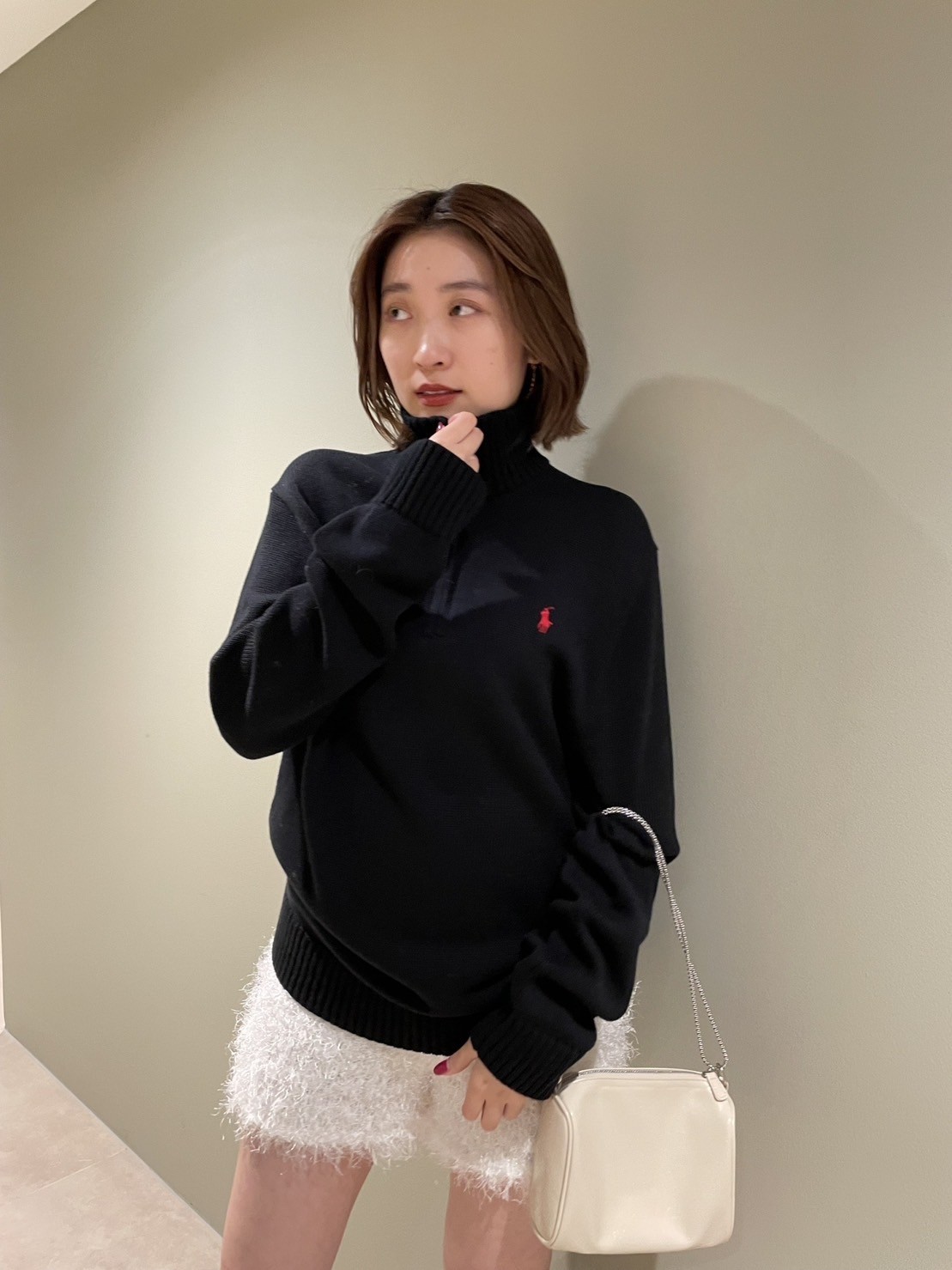 POLO RALPH LAUREN】ハーフジップニットプルオーバー(ニット POLO RALPH LAUREN】ハーフジップニットプルオーバー(ニット