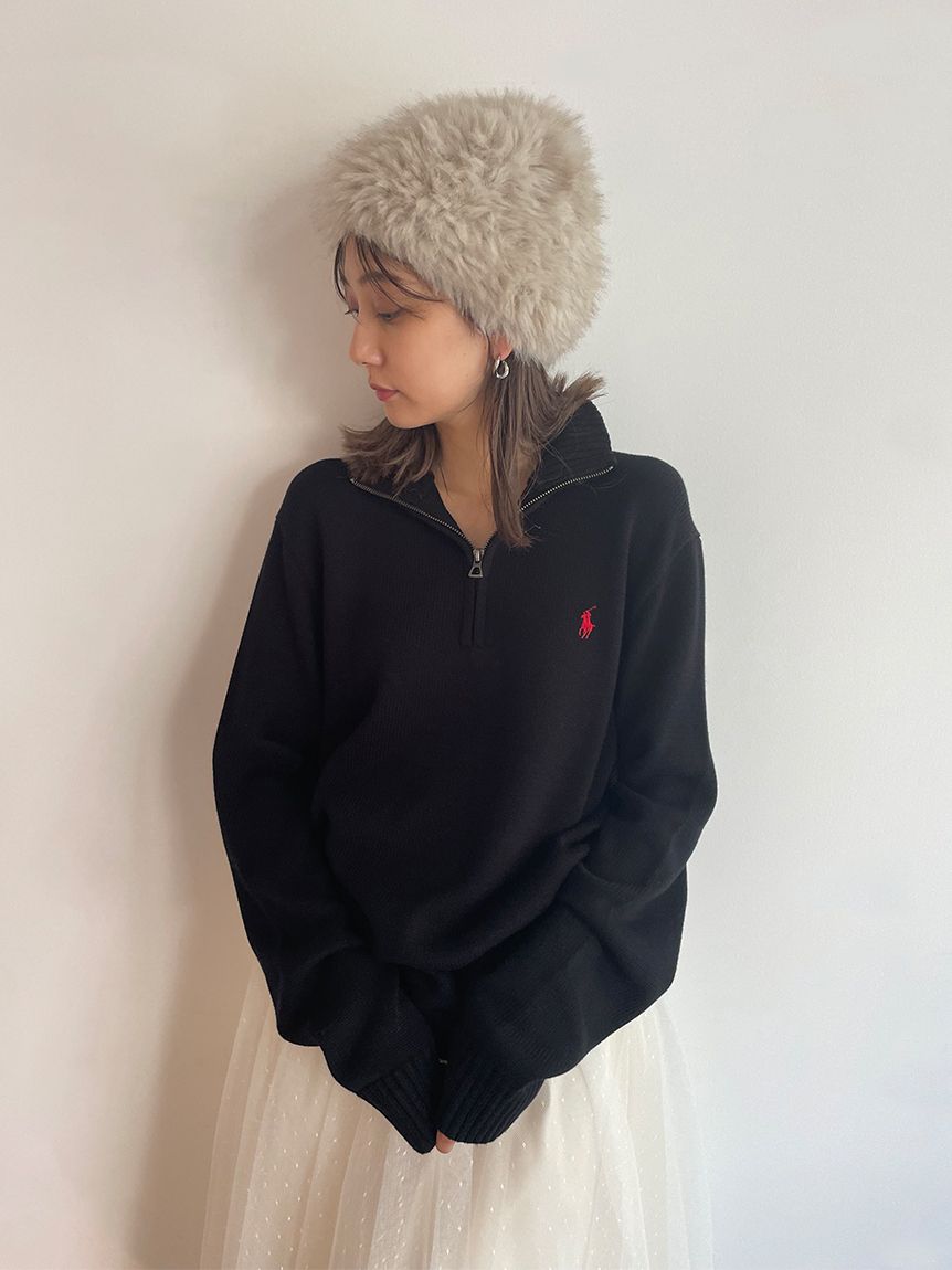 POLO RALPH LAUREN】ハーフジップニットプルオーバー(ニット POLO RALPH LAUREN】ハーフジップニットプルオーバー(ニット
