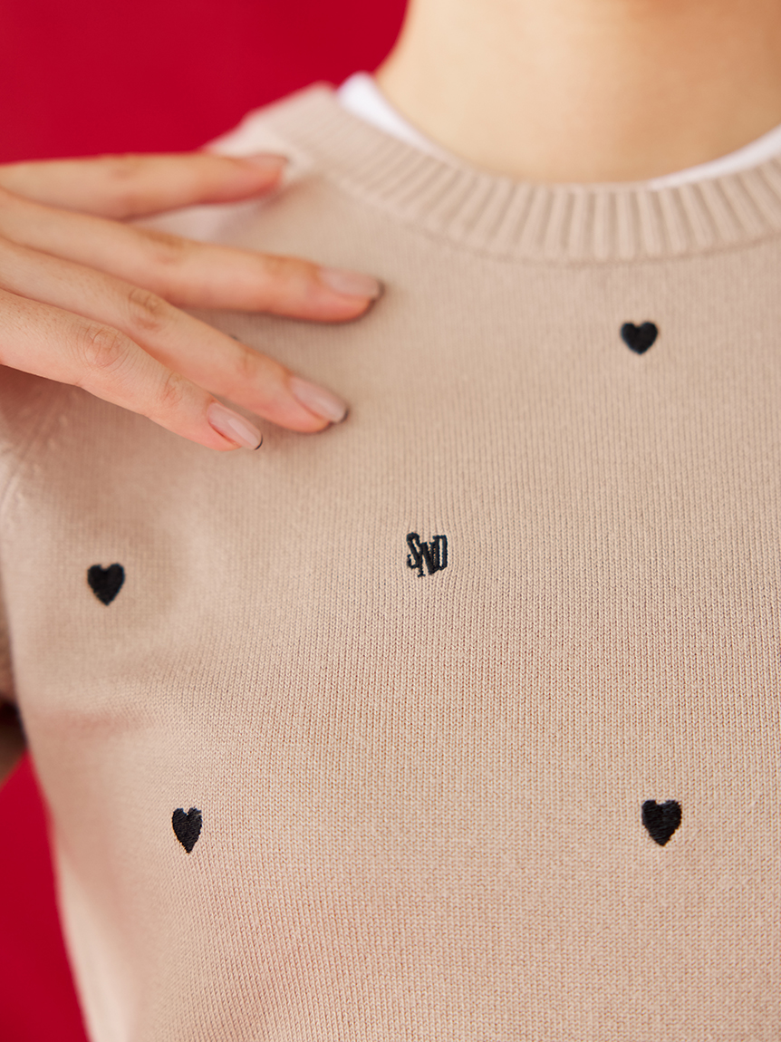 WEB限定/Heart collection】モチーフニット(ニット)｜トップス｜SNIDEL 