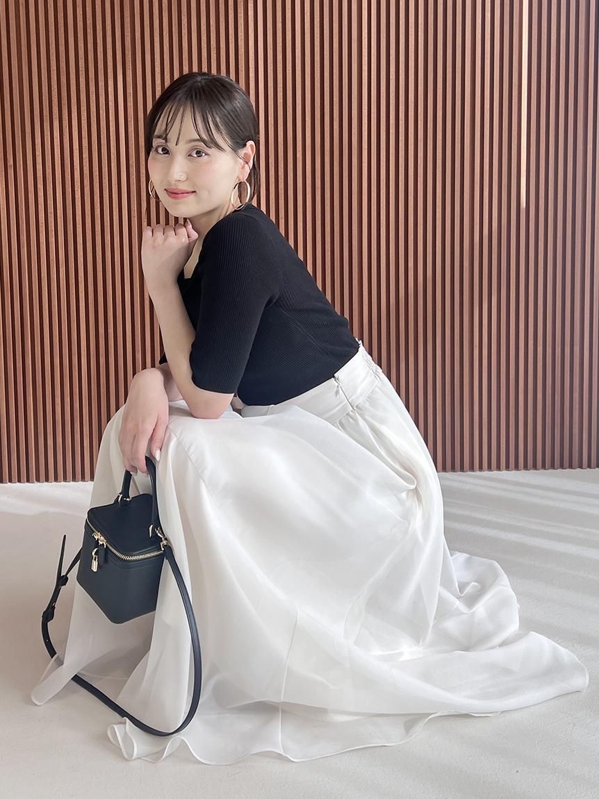 新作新品タグ付き　スナイデル♡Sustainableアシメリブニットプルオーバー Sustainableアシメリブニットプルオーバー(ニット)｜トップス