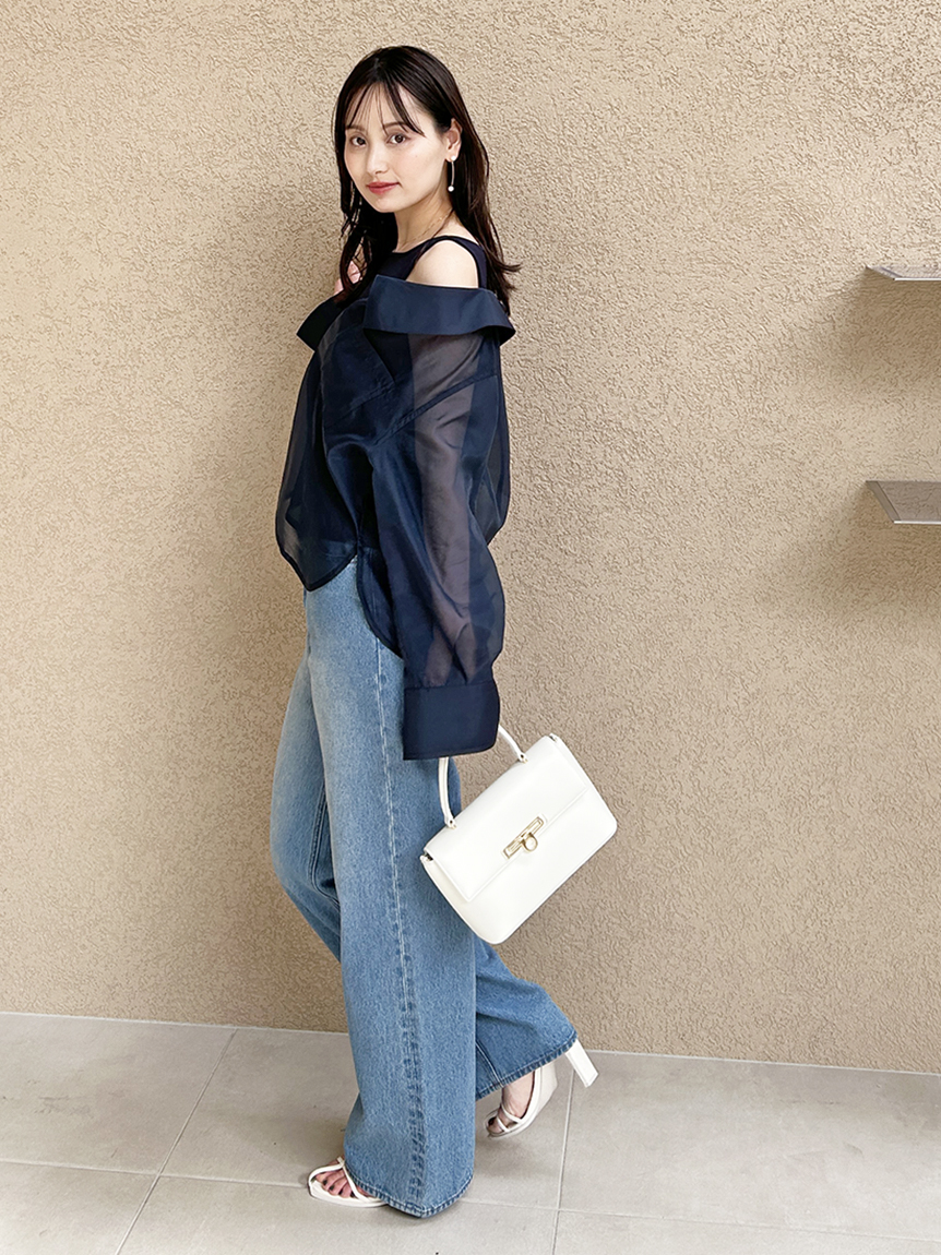 ♡限定値下げ♡SNIDEL Sustainableシアーシャツニットセット 新作 Sustainableシアーシャツニットセット(ニット)｜トップス