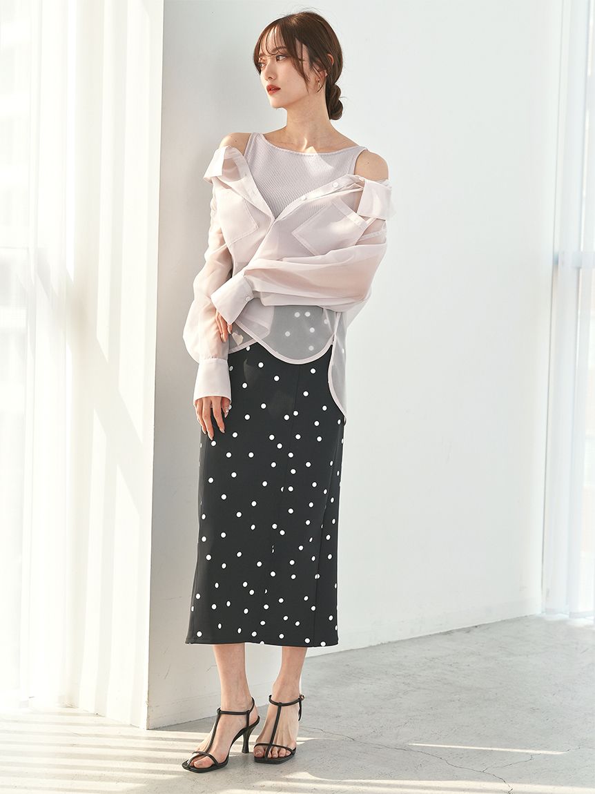 通販生活 ファッション Sustainableシアーシャツニットセット(ニット)｜トップス トップス