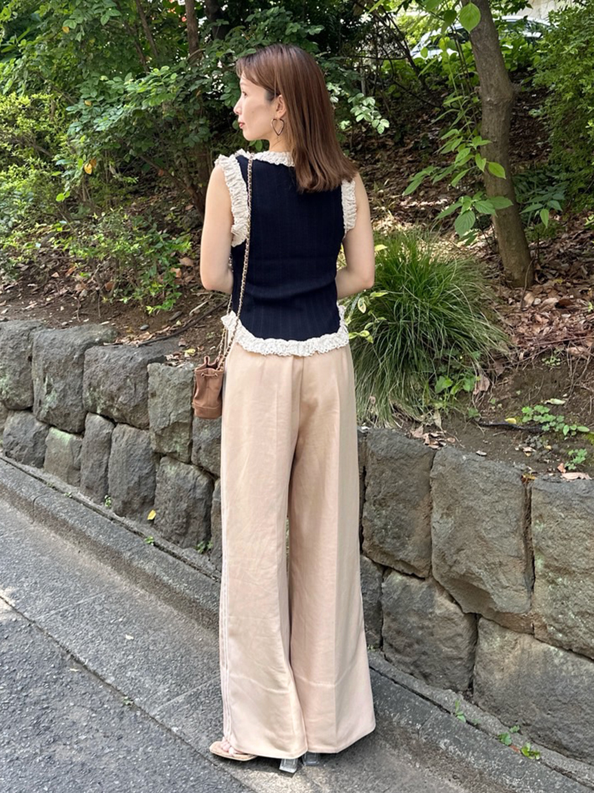 レースニットプルオーバー(ニット)｜トップス｜SNIDEL
