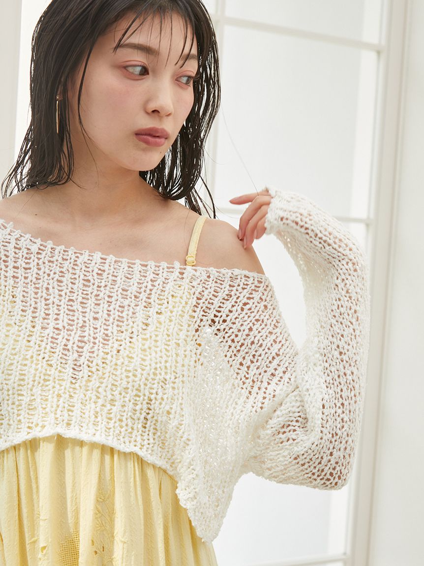 SNIDEL｜シアースラブニットトップス | Rakuten Fashion(楽天