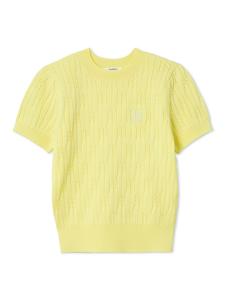 Sustainableワンポイントニットプルオーバー(ニット)｜トップス