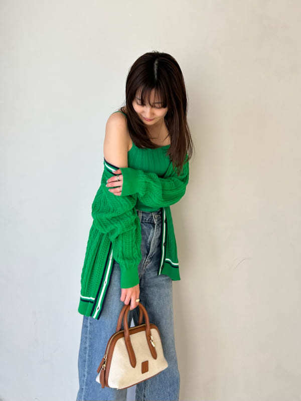 新品新作タグ付き　スナイデル♡ LACOSTE/ニットカーディガン LACOSTE/ニットカーディガン(カーディガン)｜トップス｜SNIDEL