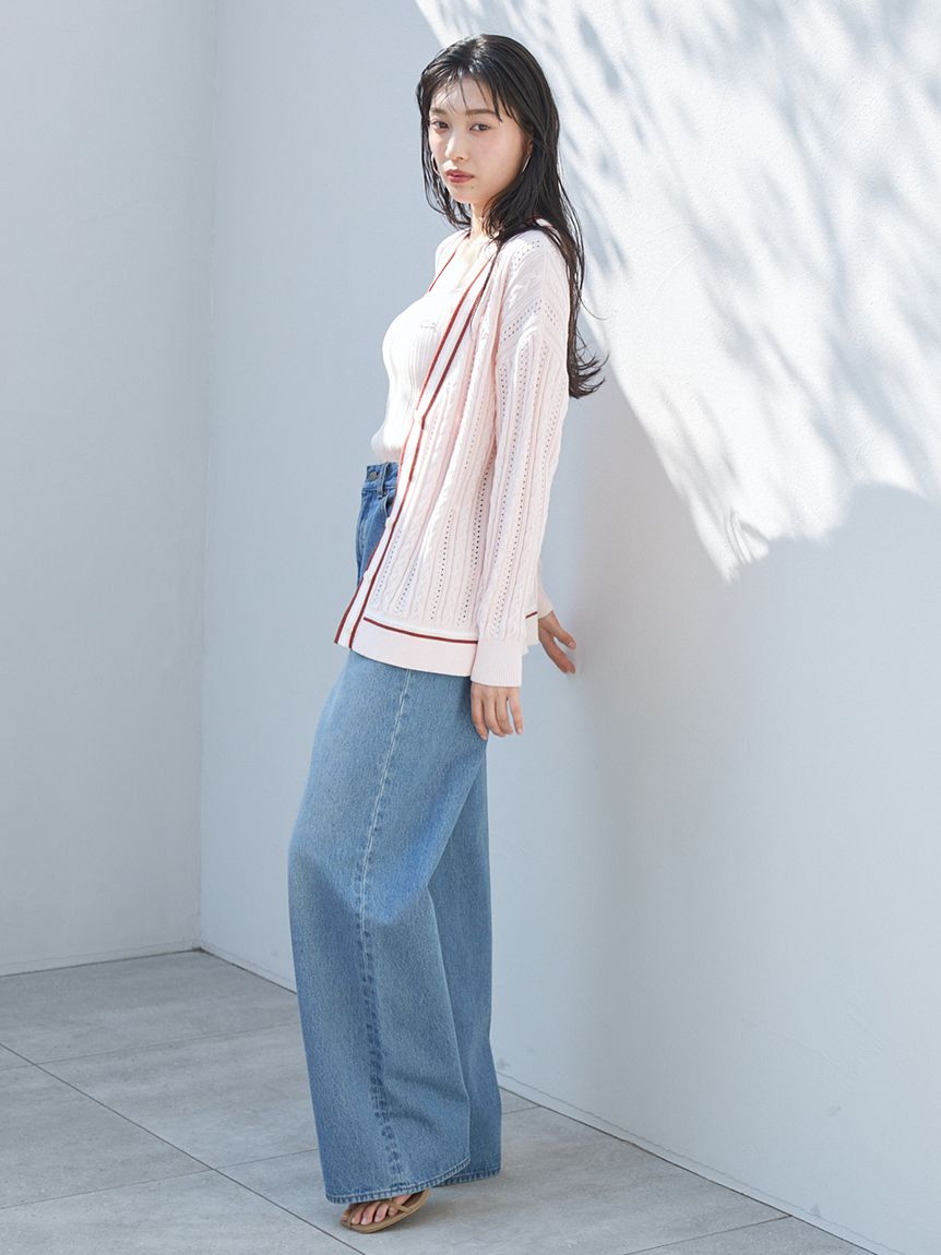 SNIDEL LACOSTE/スキッパーニットプルオーバー SNIDEL LACOSTE スキッパーニットプルオーバー ピンク - メルカリ