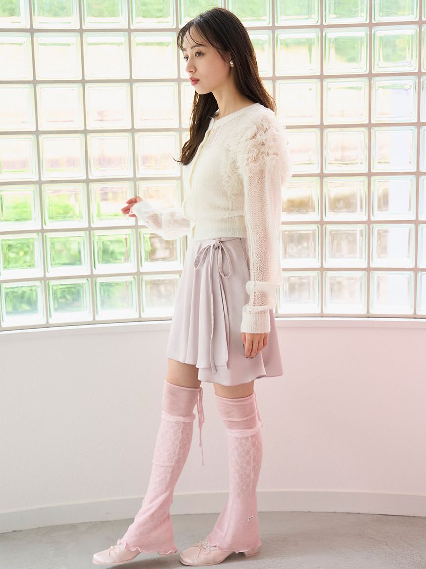 【Chacott】 チュールスリーブニットカーディガン SNIDEL｜【Chacott】チュールスリーブニットカーディガン | Rakuten