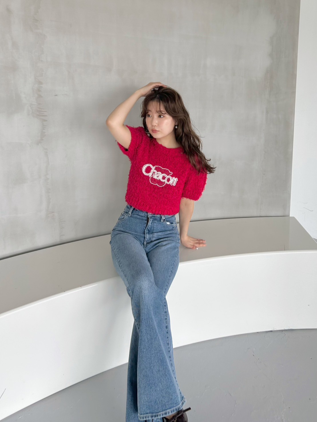 スナイデル　snidel chacott ジャガードハーフプルオーバー SNIDEL｜【Chacott】ジャガードハーフプルオーバー | Rakuten