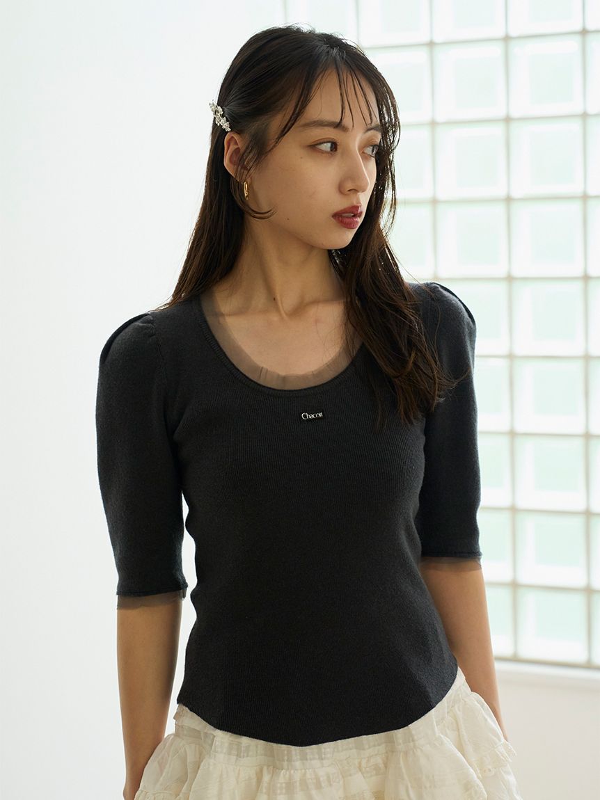 でりおっと KV Chacott】リブニットプルオーバー（ニット）｜SNIDEL（スナイデル