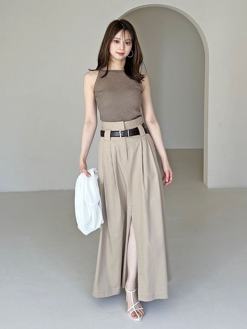 新品タグ付snidelカップインキャミニットプルオーバー ブロンズ カップインキャミニットプルオーバー(ニット)｜トップス｜SNIDEL