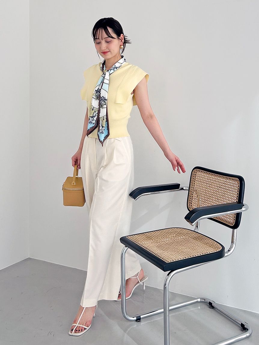 新作新品　スナイデル♡Sustainableタイセットノースリニットプルオーバー Sustainableタイセットノースリニットプルオーバー（ニット