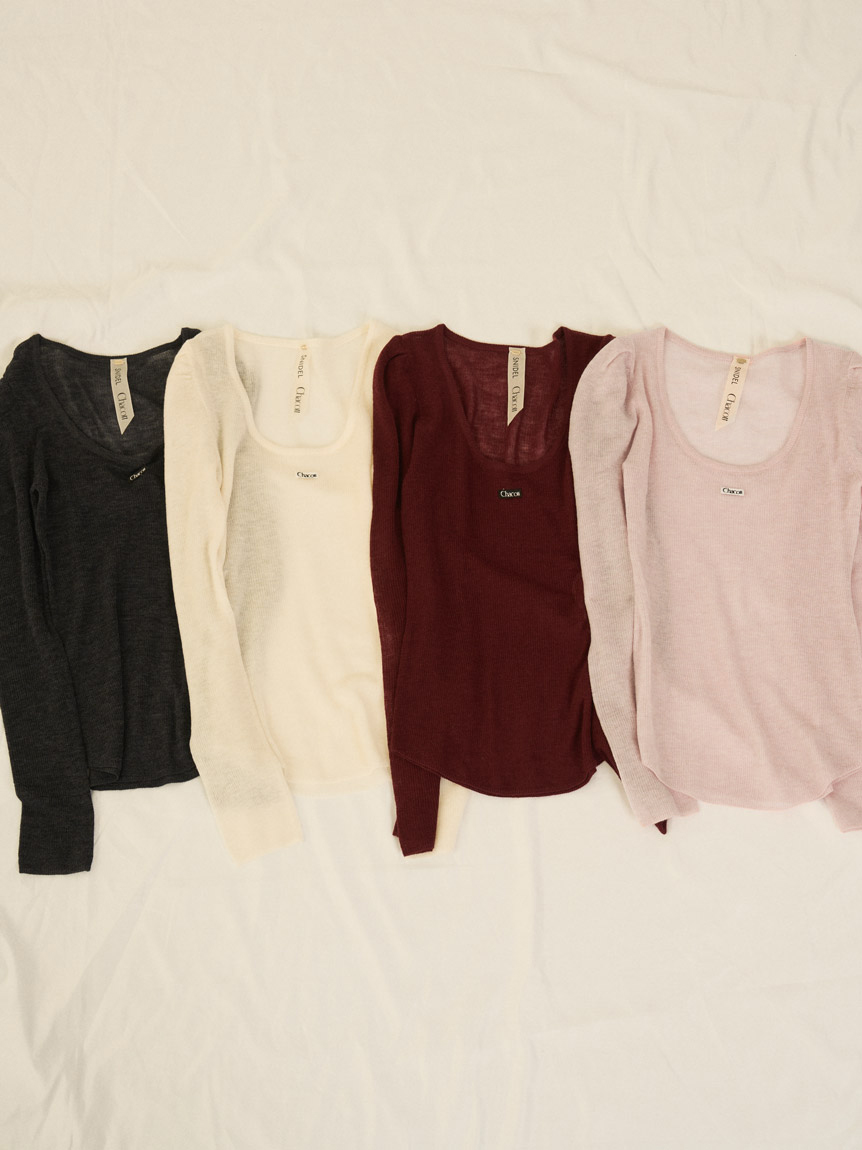 Chacott】シアーリブニット(ニット)｜トップス｜SNIDEL