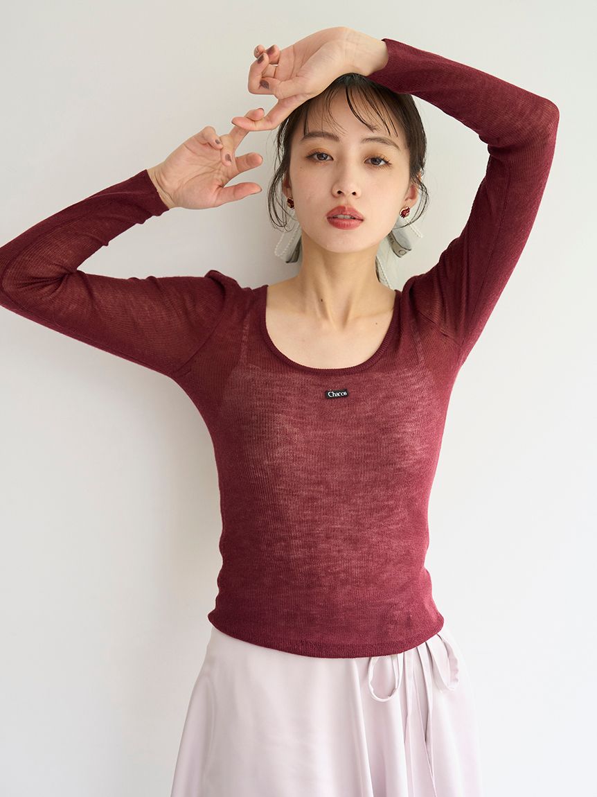 スナイデル　【Chacott】シアーリブニット SNIDEL｜【Chacott】シアーリブニット | Rakuten Fashion(楽天