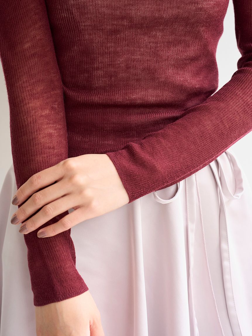 【Chacott】シアーリブニットSWNT254085 Chacott】シアーリブニット(ニット)｜トップス｜SNIDEL