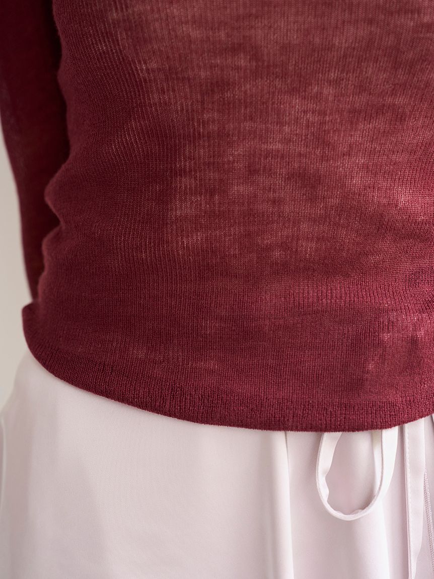 Chacott】シアーリブニット(ニット)｜トップス｜SNIDEL(スナイデル)の