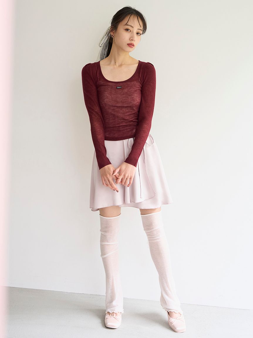 Chacott】シアーリブニット(ニット)｜トップス｜SNIDEL(スナイデル)の