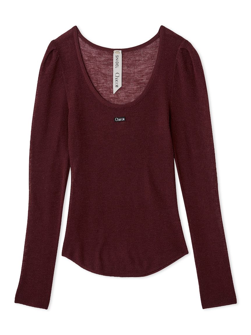 snidel chacott シアーリブニット pnk-f Chacott】シアーリブニット（ニット）｜SNIDEL（スナイデル