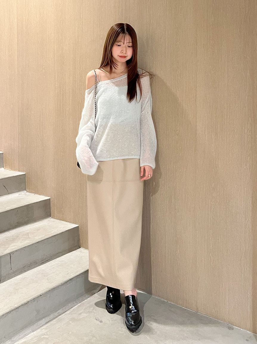 WEB限定カラーあり】シアーモヘヤルーズプルオーバー(ニット