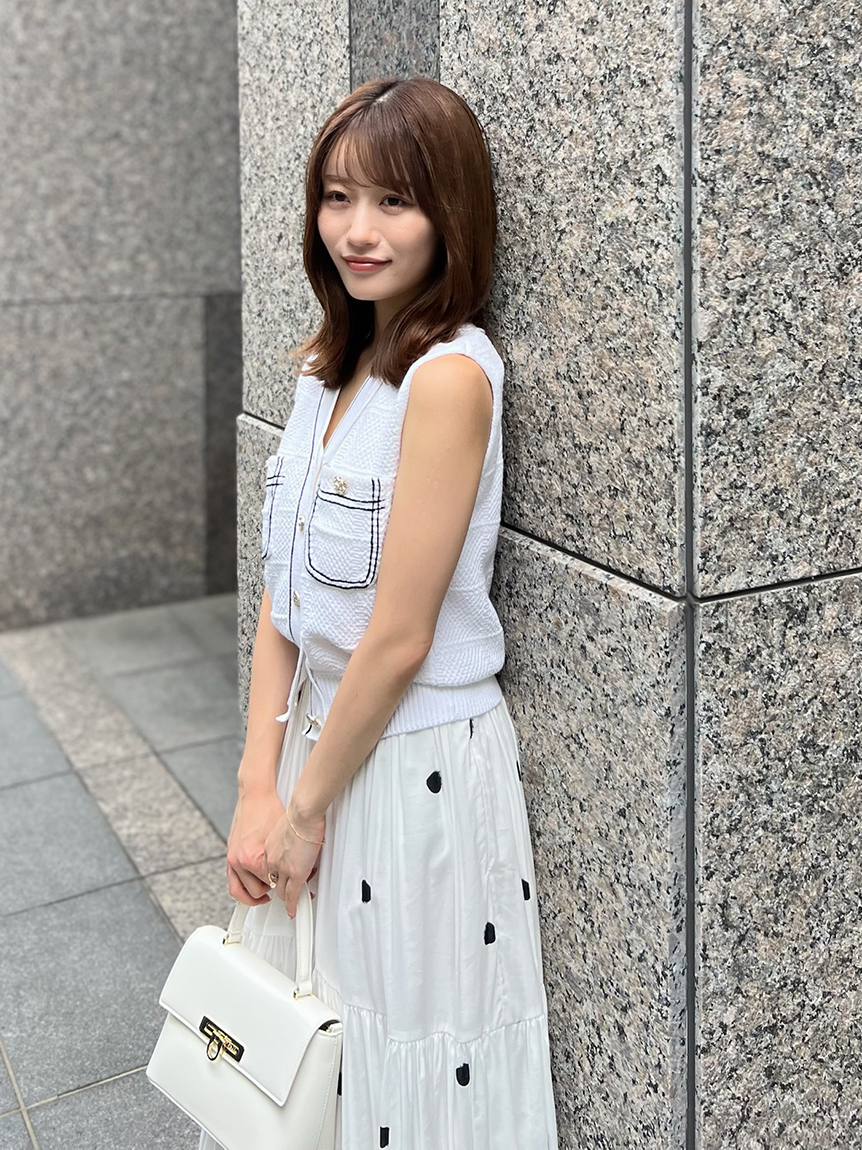 Sustainableストラクチャーニットジレ(ニット)｜トップス