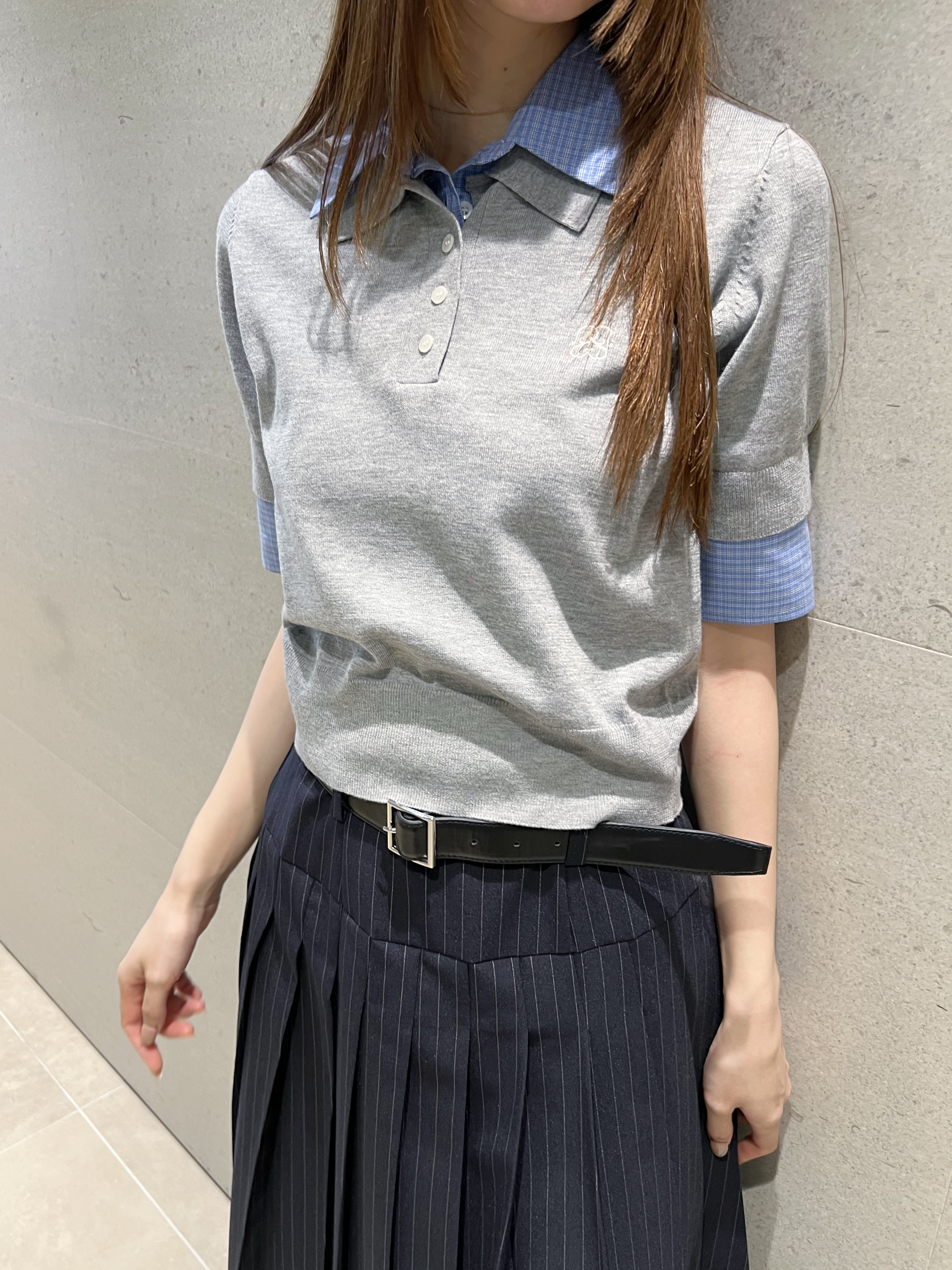 【新品】スナイデル　シャツドッキングニットポロ SNIDEL｜シャツドッキングニットポロ | Rakuten Fashion(楽天