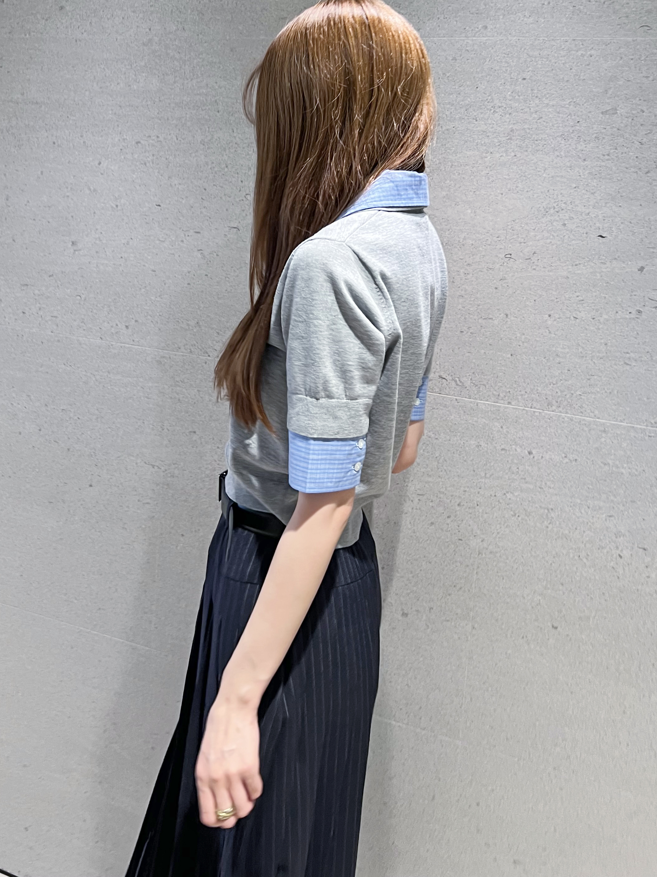 【新品】スナイデル　シャツドッキングニットポロ SNIDEL｜シャツドッキングニットポロ | Rakuten Fashion(楽天