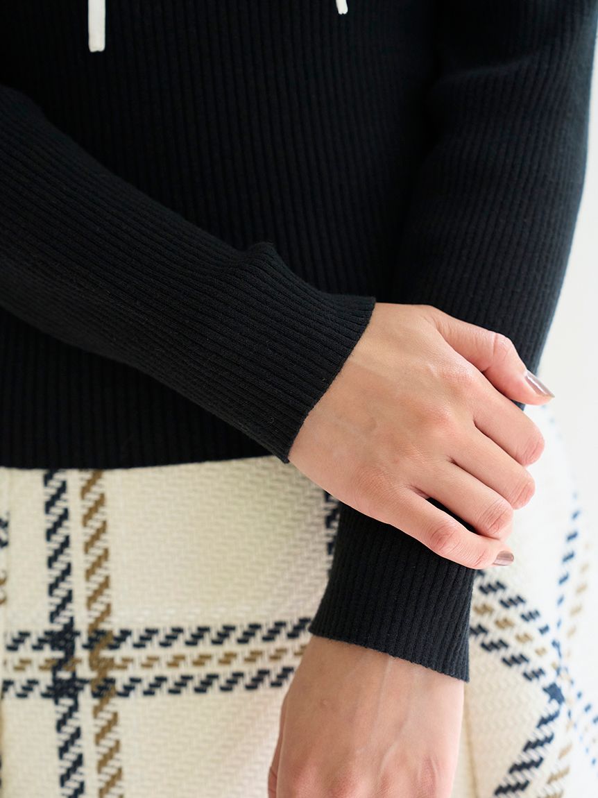 SNIDEL 新品タグ付 フリルドッキングニットプルオーバー フリルドッキングニットプルオーバー（ニット/セーター