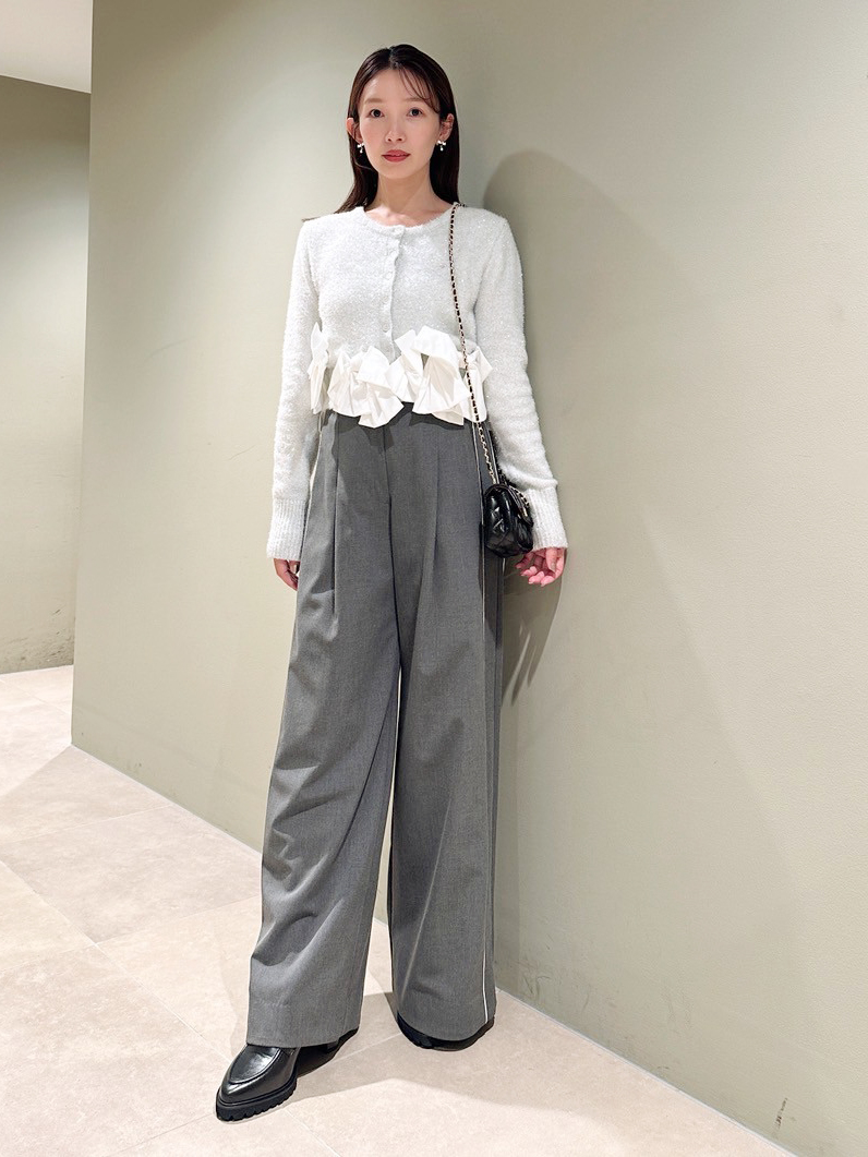 リボンモチーフカーディガン SNIDEL リボンモチーフカーディガン(ニット)｜トップス｜SNIDEL