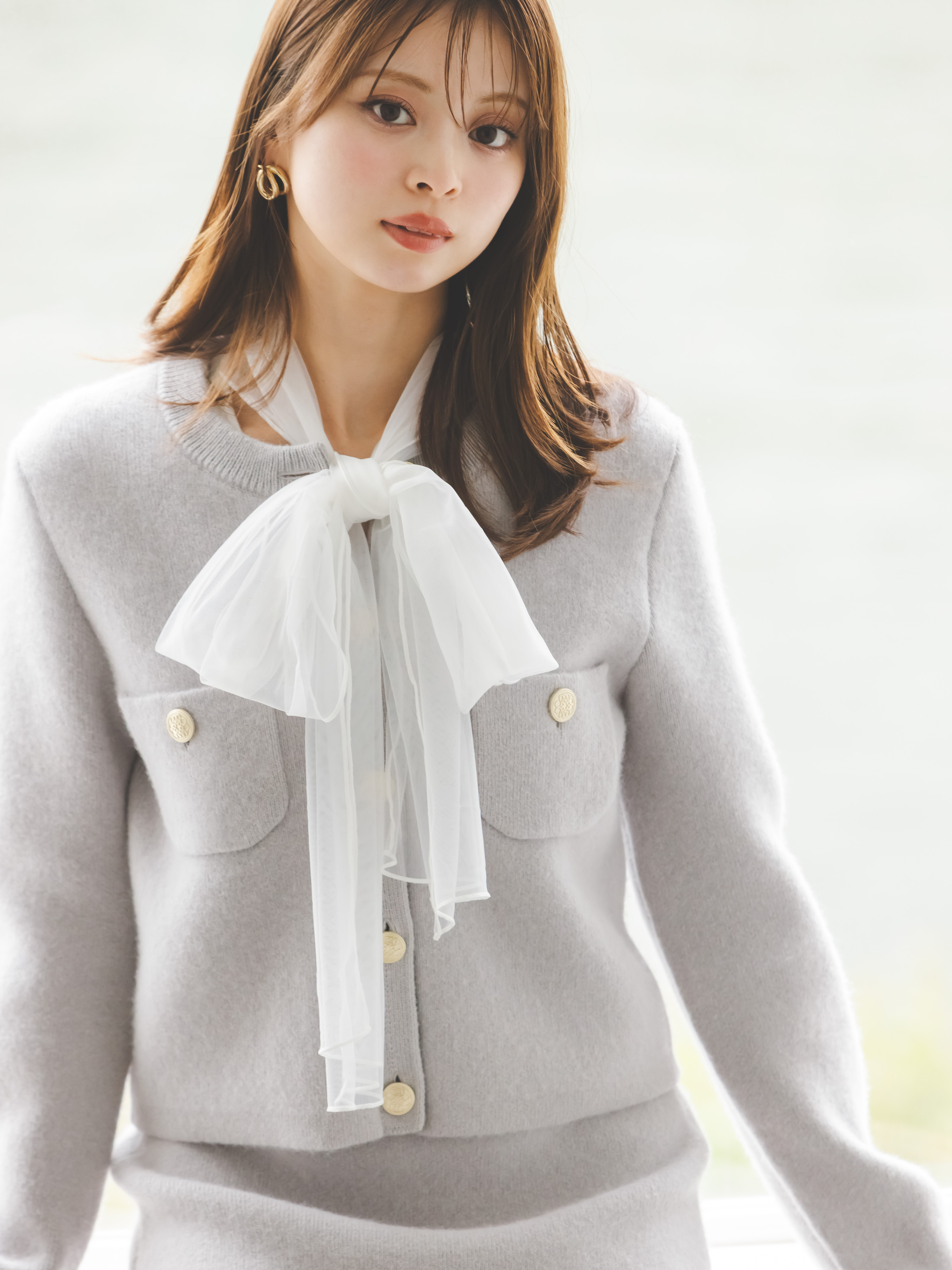 SNIDEL ニュアンスリボンニットプルオーバー ニュアンスリボンニットプルオーバー(ニット)｜トップス｜SNIDEL