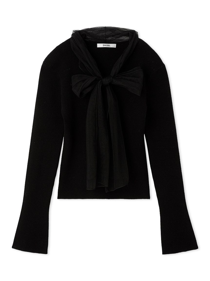 ニュアンスリボンニットプルオーバー(ニット)｜トップス｜SNIDEL