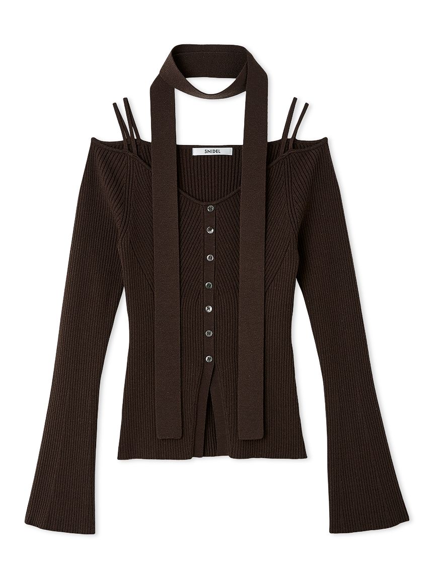 タイ付きニットプルオーバー(ニット)｜トップス｜SNIDEL(スナイデル)の