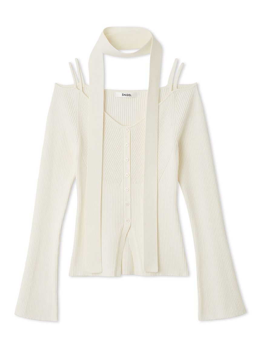 タイ付きニットプルオーバー(ニット)｜トップス｜SNIDEL(スナイデル)の
