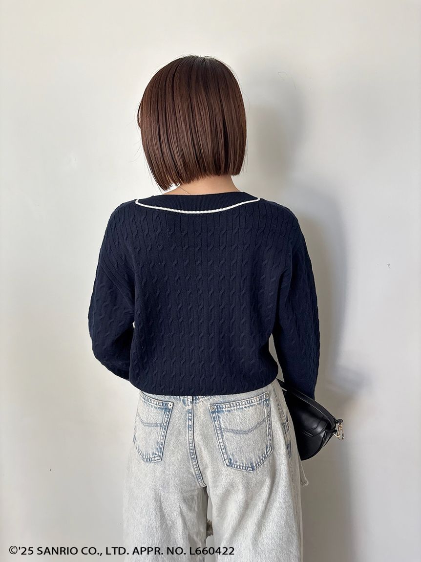 SNIDEL ×HELLO KITTY　ニットプルオーバー WEB限定カラーあり】【HELLO KITTY】ニットプルオーバー(ニット