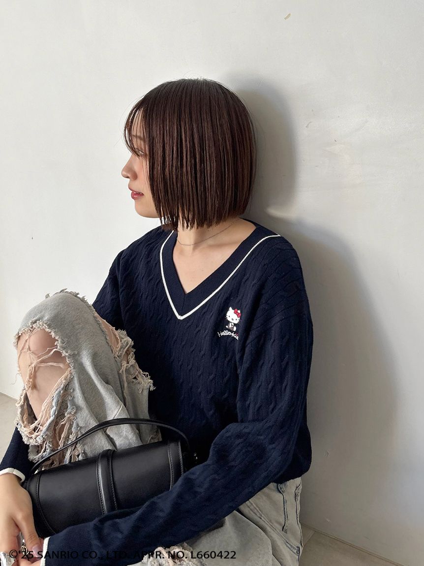 HELLO KITTY】ケーブルプルオーバー(ニット)｜トップス｜SNIDEL